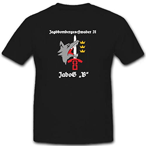 T-shirt de chasse JaboG en coton premium noir XXXXXL avec finitions renforcées