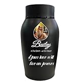 Niopfoin Personalized Dog Urn, Stainless Steel Cremation urns for Pets Ashes, Custom Photo Pet Memorials Pet Urn, CremationUrn for Pet Ashes(Drop Shape)