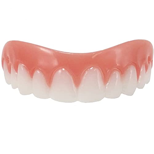 CoBuLLA Cosmetic Teeth,Fake Teeth,Natural Shade,Upper Veneer Cosmetic Teeth,Nature and Comfortable, Protect Your Teeth and Regain Confident Smile,Perfect Smiling
