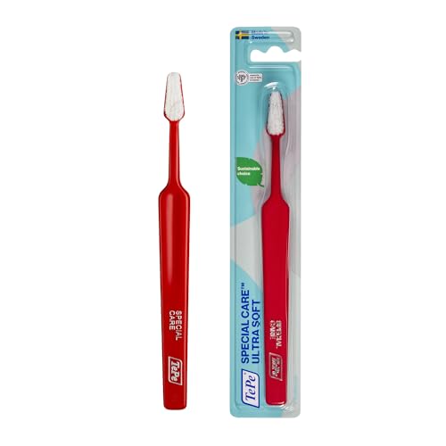 Cepillo de dientes TePe Special Care, ultra suave, 1 ud., cepillo de dientes postquirúrgico para después de la cirugía oral, cepillo de dientes ultrasuave para dientes sensibles