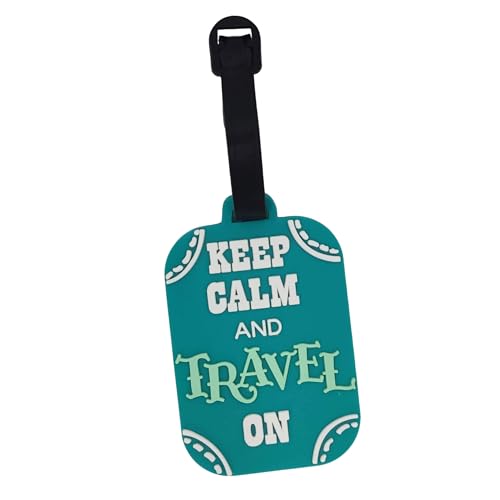 Identificador De Mala De Viagem Tag de Bagagem Avião Férias Etiqueta Silicone Premium (TAG04 Keep Ca