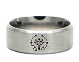 Zelda Sheikah Eye Logo Stainless Steel Cosplay Metal Ring (11)