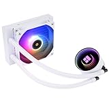 Thermalright アナと雪の女王 Notte 120 ARGB ホワイト Aio CPUクーラー 120仕様 コールドロー ARGB PWM クーラーファン Intel lga115x/1200/1851/1700、AMD:AM4/AM5、Computer Aio用