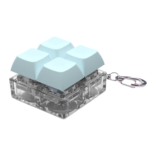 キーボードキーチェーンおもちゃ、4ボタンメカニカルキーフィジェット、98x0.98インチファッショナブルなバックパックペンダント、楽しい指先のおもちゃストレスリリーフ、子供と大人のためのパーティーの好意