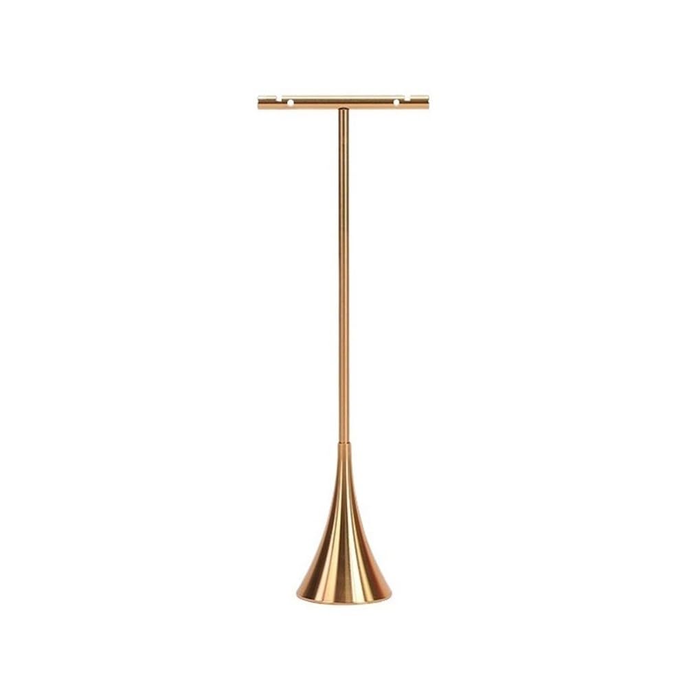 YCTTKDD Goldmetall-T-Bar-Ohrringhalter-Schmuck-Präsentationsständer