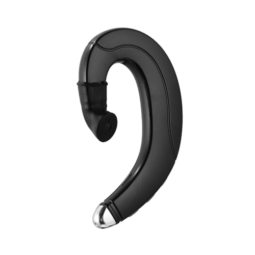 MUELODSIC Auriculares Inalámbricos Deportivos de Conducción Ósea Impermeables con Gancho para Oreja Micrófono Integrado Diseño Ergonómico para y Deportes Color Negro