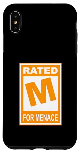 �I�����W�J���[ M For Menace �I�����W�O���t�B�b�N �X�}�z�P�[�X iPhone XS Max �p