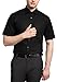 Produktbild eterna Kurzarm Hemd Modern Fit Popeline Unifarben, Gr. 39, 99 schwarz