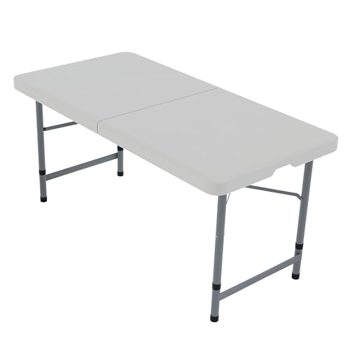 Vida Designs Heavy Duty Silver Folding Rectangular Tray Table Easel,...