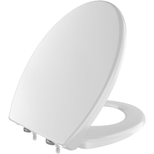 WHYFONE Sedile WC Universale, Urea-Formaldeide Chiusura Ammortizzata
