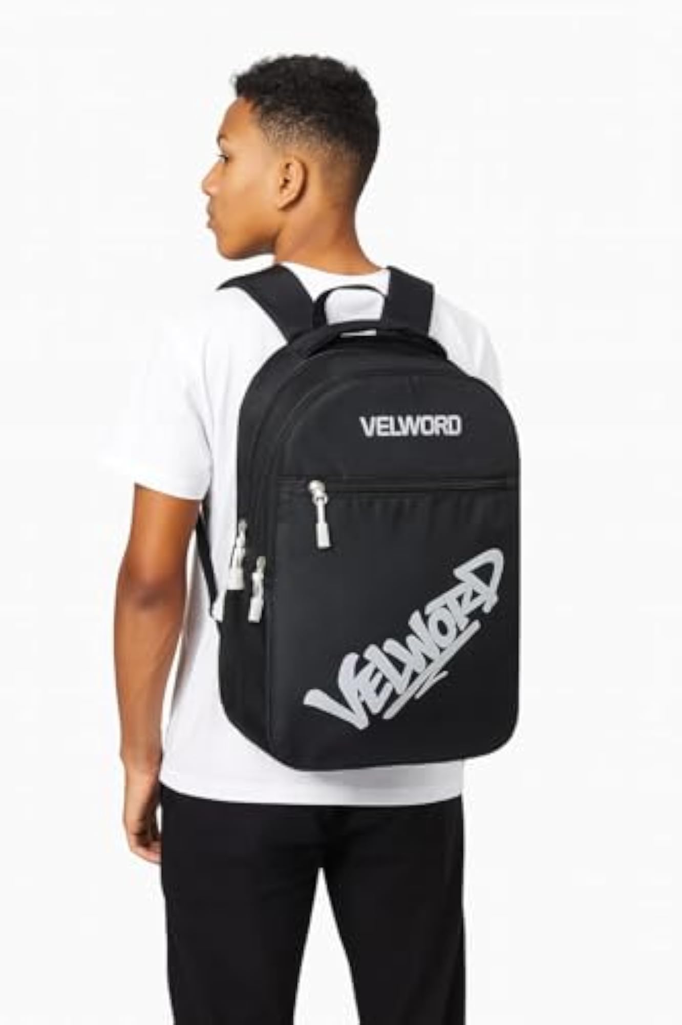 Valex Unisex Black Laptop Backpack, 28L & 19 Inch Compartment