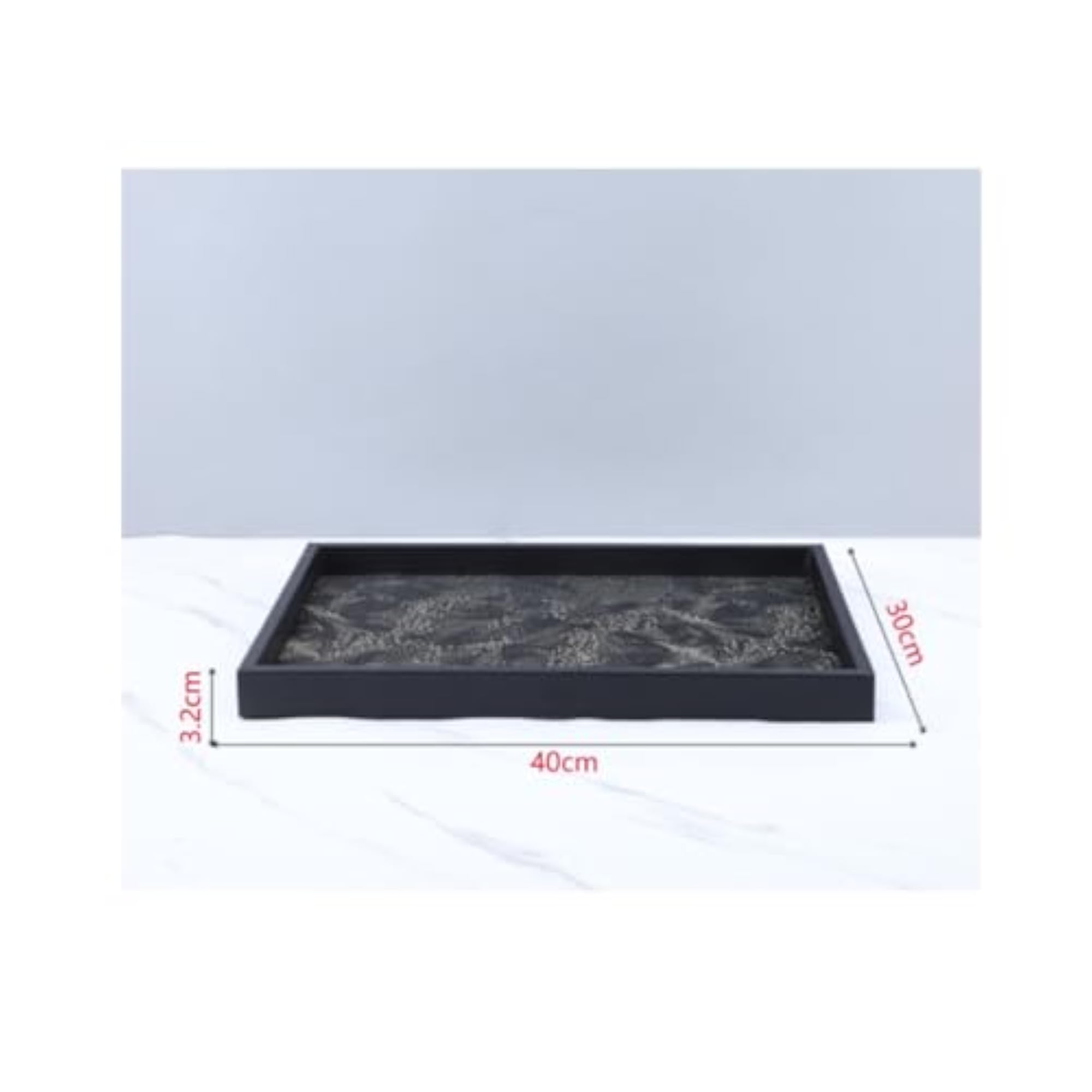 Wave Pattern Tray Textured Design Chinese Design Tray