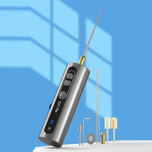 Machine électrique de retrait de colle, réglable à 9 vitesses avec lumière LED, outil de réparation multifonction pour réparation d'écran de téléphone, comprend une lame de coupe et des têtes de