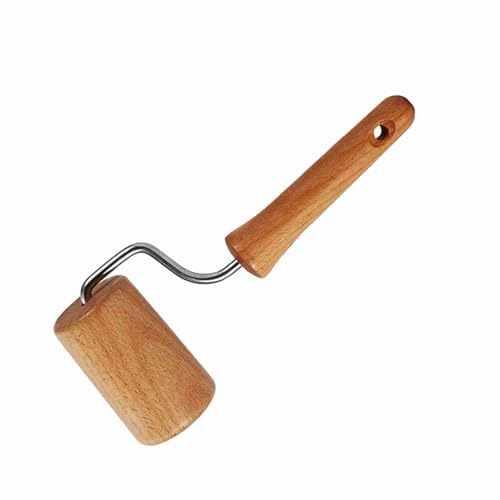 Mattarello per Pasticceria, Rullo per Impasto per Pizza e Torta, Utensili da in Legno, Perfetti per Arrotolare Biscotti, Pizza e Altro, Strumento 2 in 1 per Ottenere una
