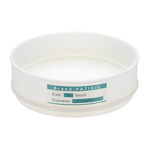 PATIKIL Lab Sieve 16 Mesh(1.25mm) 7.9"/20cm Diameter,Nylon Wire Cloth