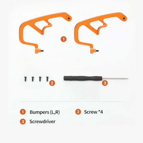 Image of Avata 2 Gimbal Guard & Bumper - Aluminum Alloy Protection Bar for DJI Avata 2 FPV Drone Accessories (Orange)