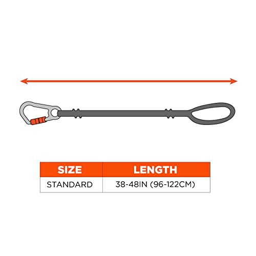 Image of Ergodyne Squids 3104F(x) Tool Tethering Lanyard with Cinch Loop End, 10lbs