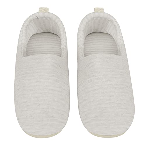 PURFUN Women Comfy Lightweight Cotton Slippers Non-Slip Slip-On Warm Indoor House Slippers with Closed Back, Washable Cozy Closed Toe Bedroom Shoes Office Flight Spa Booties Footwear2