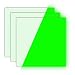 Glow in The Dark Vinyl Luminous Heat Transfer Vinyl HTV for T-Shirt 12" X 10" Glow Green (Pack of 3)