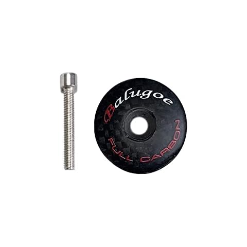BBxunsless Carbon Fiber MTB Bicycle Bike Cycling Handlebar Stem Headset Top Cap Cover Bicycle Front Bowl Cover Bike Headset Spacers (Matte) Cover