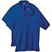 Hanes Men's Short Sleeve Jersey Pocket Polo, Deep Royal, XX-Large (Pack of 2)