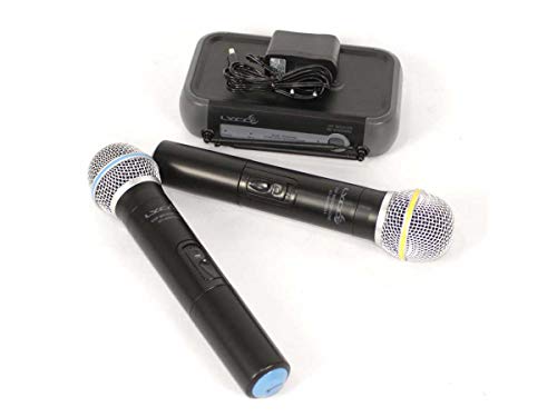 Microfone Duplo Sem Fio VHF Lyco VH02MAX-MM