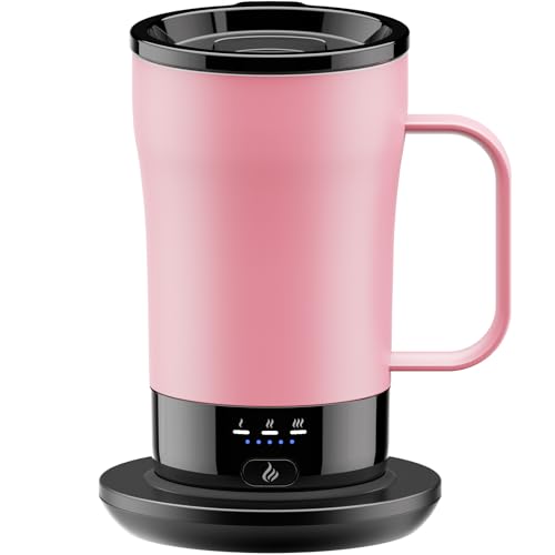 Image of Self-Heating Coffee Mug, 14oz Heated Coffee Mug - Rechargeable Temperature Control Coffee Mug Keep Coffee Hot, Smart Mug Great Gift for Coffee Lovers & Slow Sippers