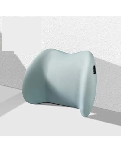 cojín lumbar coche Almohada Cuello Coche Algodón Viscoelástico Con Soporte Lumbar Accesorios Coche Cojín Asiento Coche Soporte Cabeza Cuello Alfombrilla Viaje Universal Cojín Soporte Lumbar(Green wais