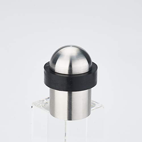 Door Stopper, Safety Cylindrical Floor Decorative Doorknobs Stainless Steel With Rubber #TOP1
