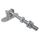 Torangel lang M16 mit Befestigungsplatte Torband Torscharnier