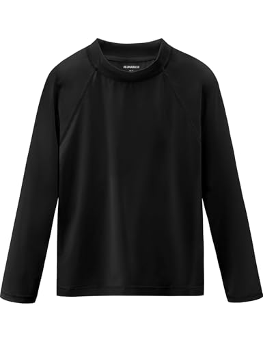 Image of Boys Rash Guard Swim Shirts Long Sleeve UPF 50+ Swimwear Toddler Kids Sun Protection SPF Water Surfing Swimming Shirts 0-16Y