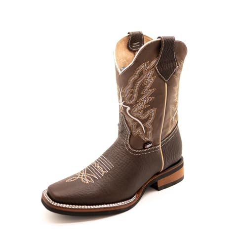 Men's boots, leather, choco style
