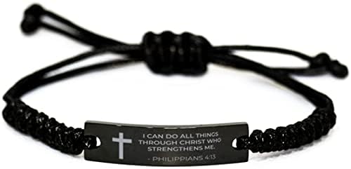 Confirmation Gifts for Teenage Boys and Girls, Jesus Bracelet for Men and Women, Religious Bible Verse Cross Bracelets, Inspirational Bracelets