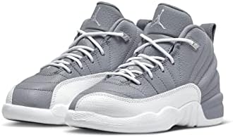 Jordan Boy's Jordan 12 Retro (Little Kid) Stealth/White/Cool Grey 3 Little Kid M | Image 2