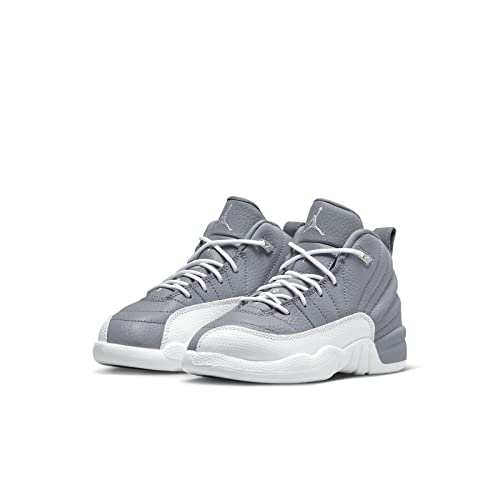 Little Kid's Jordan 12 Retro Stealth Stealth/White-Cool Grey (151186 015) - 11.53