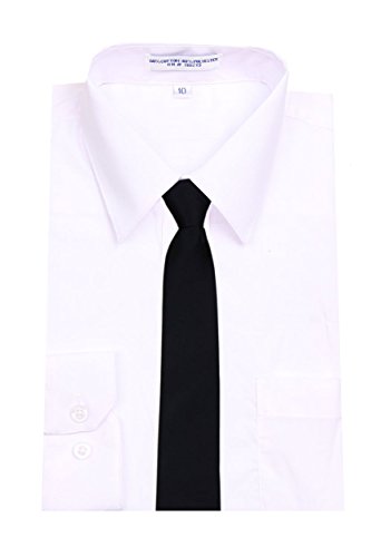 Buy Your Ties B-Zip-Adf-19 - Boys Solid Formal Tuxedo 14 Inch Zipper Necktie #TOP1