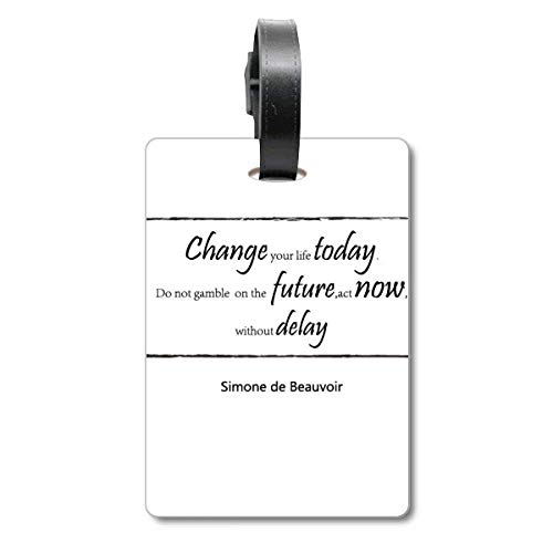 Étiquette valise voyage Change Your Life Today accessoire bagage