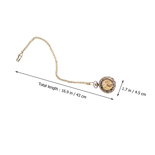 Montre numérique pour hommes style montre de poche crâne rétro