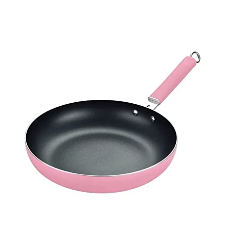 KHYTEBV Sartén Antiadherente de aleación de Aluminio Rosa para panqueques, Huevos, filetes, panqueques, Cacerola, Utensilios de Cocina