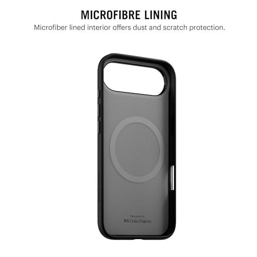 Image of DailyObjects Leatherite Case for iPhone Air Compatible with MagSafe Wireless Charging | Navy Blue-Gey Hybrid Magnetic Back Cover