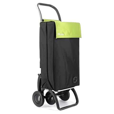 Rolser Sbelta MF 4x4 4 Wheel Shopping Trolley - Black and Lime Cover