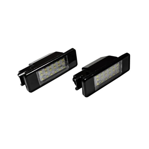 TOWBEBER For CITROEN C3 C4 C5 C6 C8 for Peugeot 106 207 307 308 406 407 508 coche 18LED SMD luz de placa de matrícula lámpara 6000K
