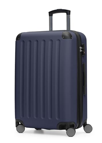 Image of HAUPTSTADTKOFFER Spree Luggage Suitcase Hardside Spinner Trolley Expandable 24 TSA Darkblue