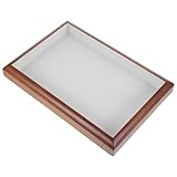 Soluzione per la conservazione: Il Walnut jewelry plate, vassoio espositivo , è progettato per organizzare orecchini, e collane, offrendo un semplice per mantenere i gioielli ordinati e visibili complicazioni