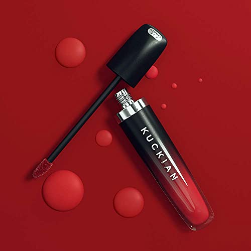 DINNER AT 8, by Kuckian - Sexy Red Lipstick - LONG LASTING - Liquid Velvet Supremé by Kuckian - Cruelty Free, Vegan, Liquid Matte, Long Lasting, No Smudge