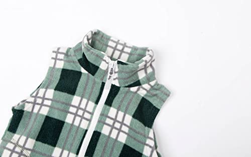 Image of Mud Kingdom Boys Girls Polar Fleece Vest Jacket Ligntweight Plain Vest Full Zipper Sleeveless