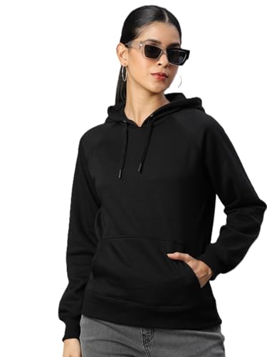 Image of ADBUCKS Women's Cotton Winter Jacket Sweatshirts Casual Drawstring Clothes Pullover Hoodie With Kangaroo Pocket Ii Womens Jacket Ii Winter Sweater Hoodie For Women & Girls