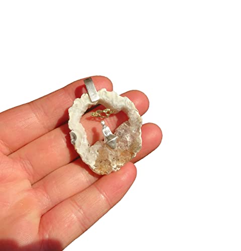 Pendentif agate argent massif 925, une création d'exception pour la méditation