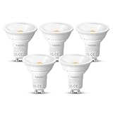 Lepro Ampoule LED GU10 8W, Blanc Chaud 2700K, 800lm Ampoule GU10 Équivaut de 65W, 100° Faisceau Large, Ampoules GU10 Économie d'énergie, Lot de 5
