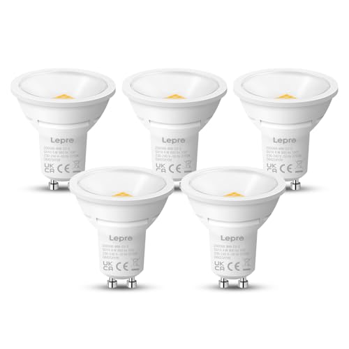 Lepro GU10 LED Bulbs, Warm White 2700K, 800LM Bright GU10 Lightbulbs, 8W (65W Equivalent), 100Â° Wide Beam Angle, Energy Saving LED Spotlight Bulbs, N